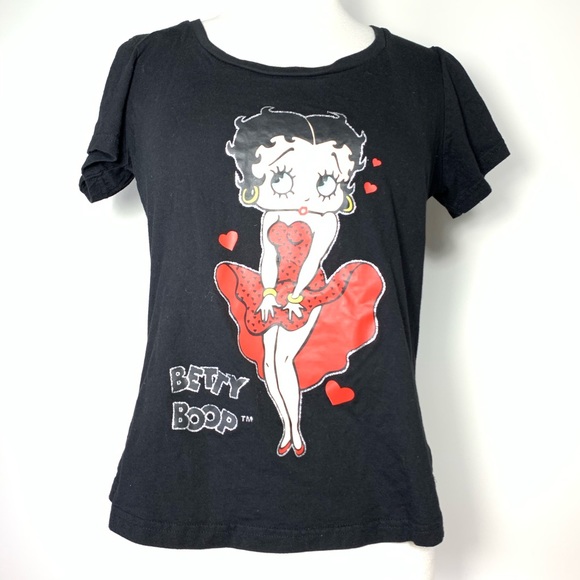 Betty Boop Tops - Betty Boop Black Tshirt Medium